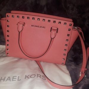Studded Michael Kors bag; Excellent condition